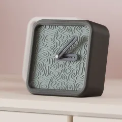 İzohips Desenli Dekoratif Masa Saati