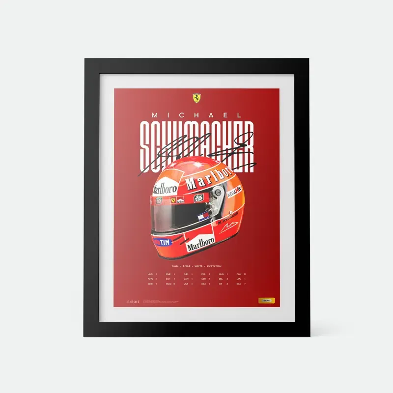 Michael Schumacher – 2004 – Kask – Poster
