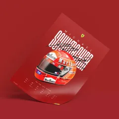 Michael Schumacher – 2004 – Kask – Poster