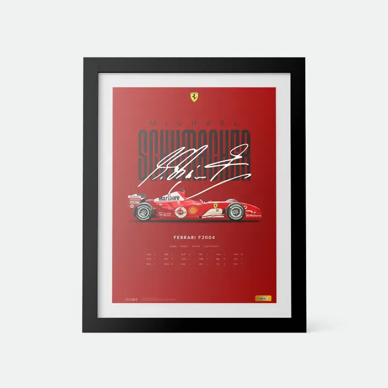 Michael Schumacher – F2004 – Poster